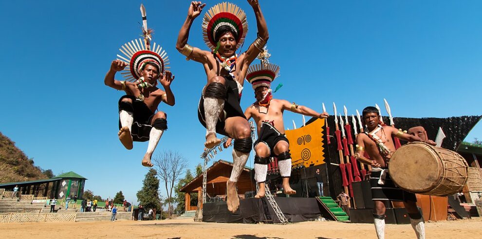 Tribal dance at Hornbill Festival Kohima Nagaland