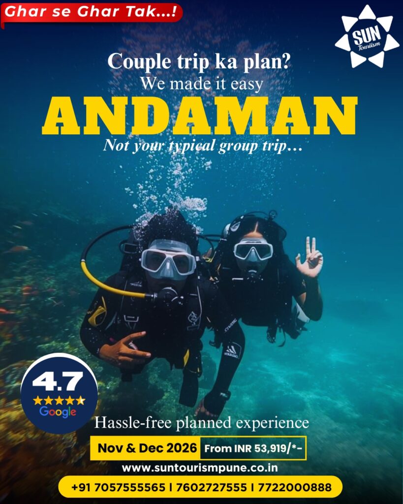 first-scuba-experience-andaman Beginner scuba diving underwater