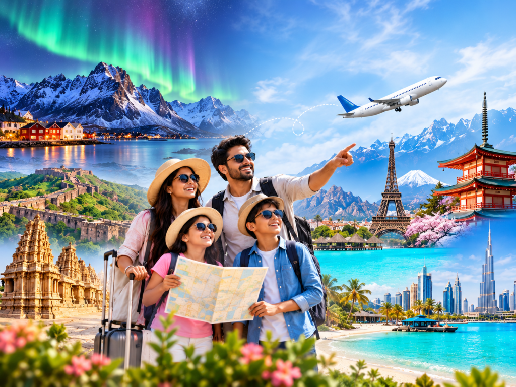 Travel agency in Pune offering domestic and international tour packages, Ghar Se Ghar Tak tours and visa assistance.